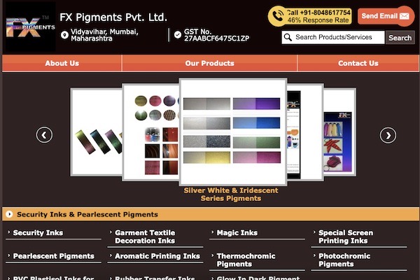 FX Pigments Security Ink